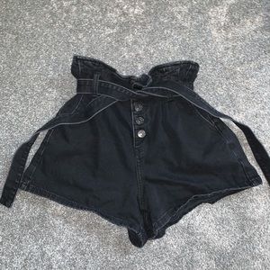 American eagle high waisted paper bag shorts